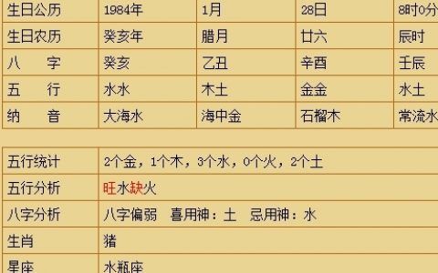 属猪的大海水命五行缺什么 82年的狗大海水命五行缺啥